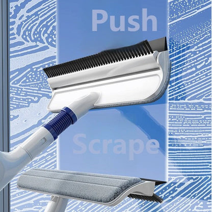 New 3-in-1 spray window cleaner, environmentally friendly and durable, microfiber scraper suction cup
