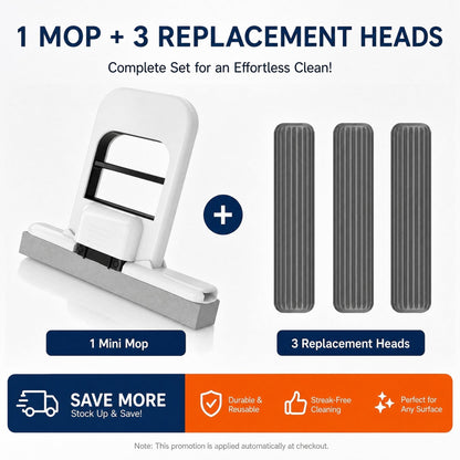 🧹50% OFF⚡50K+ SOLD💕Mini Portable Self-Squeezing Mop✨Hands-Free Compact Cleaning Mop