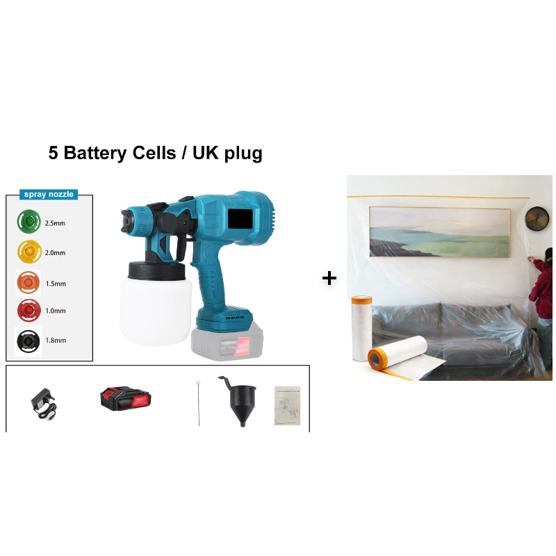 🔥🔥 50% OFF + Free Shipping! 💥 Cordless Electric Paint Sprayer – Fast, Clean & Ultra-Efficient for Perfect DIY 🎨⚡