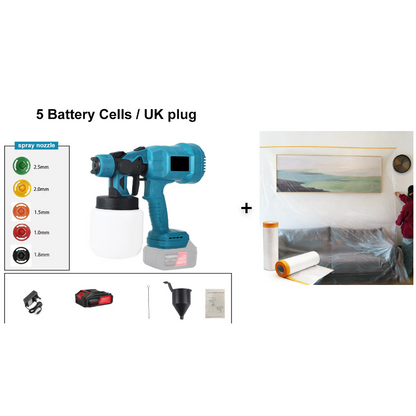 🔥🔥 50% OFF + Free Shipping! 💥 Cordless Electric Paint Sprayer – Fast, Clean & Ultra-Efficient for Perfect DIY 🎨⚡