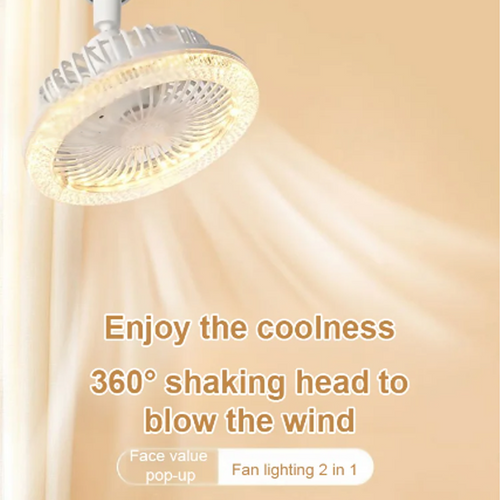 🍃E27 360° Rotating Ceiling Fan with Remote Control
