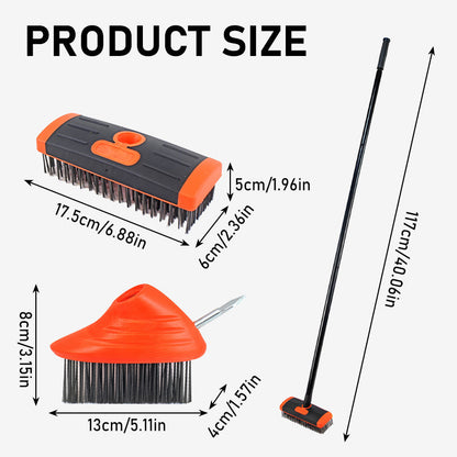 3 in 1 Weeding Wire Brush Tools Set