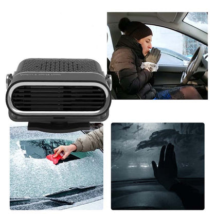 🔥 50% OFF NOW! ✨ 2-in-1 Portable Car Heater - 360° Rotation & Dual Voltage (12V/24V) for Rapid Defrosting and Heating 🚗❄️