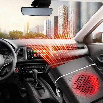 🔥 50% OFF NOW! ✨ 2-in-1 Portable Car Heater - 360° Rotation & Dual Voltage (12V/24V) for Rapid Defrosting and Heating 🚗❄️
