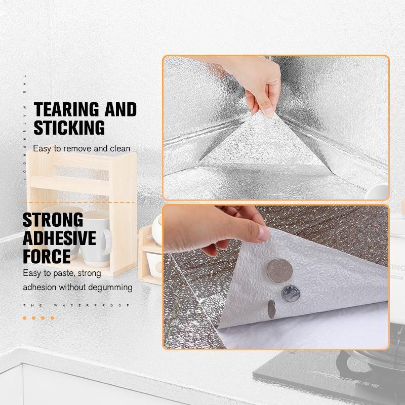 📢📢49% OFF !! ⏰Kitchen Peel and Stick Wallpaper Backsplash Waterproof Kitchen Stickers