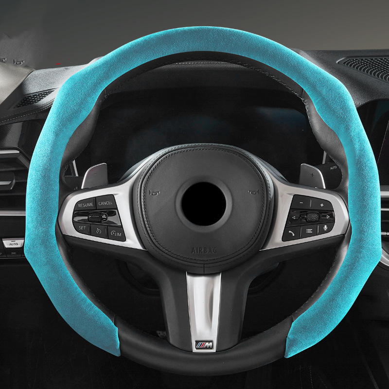 Faux Suede Anti-Slip Steering Wheel Covers