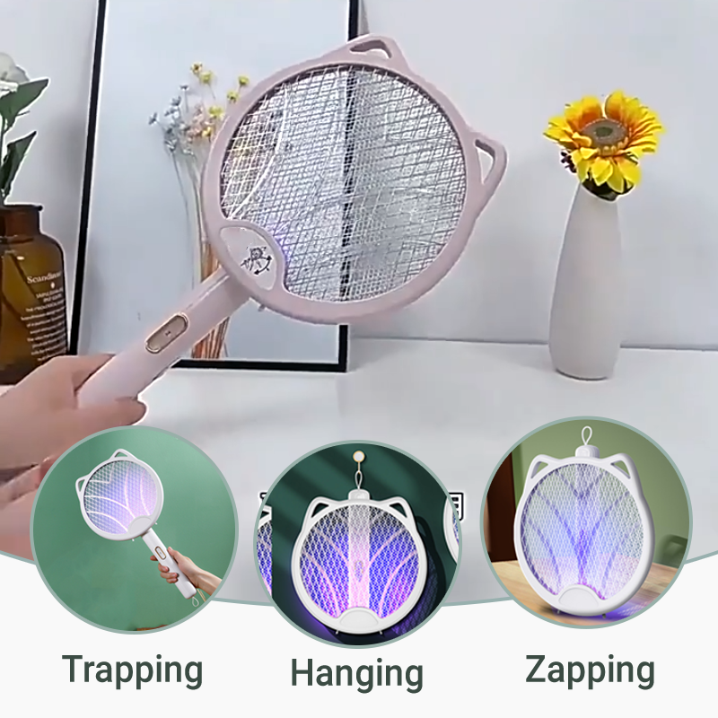 4-in-1 Automatic Mosquito Trapping Rechargeable Folding Electric Mosquito Swatters