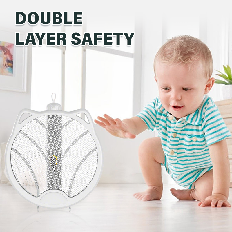 4-in-1 Automatic Mosquito Trapping Rechargeable Folding Electric Mosquito Swatters