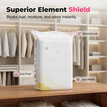 Press-to-Compress Vacuum Storage Bags