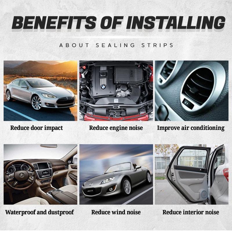 Universal Rubber Car Auto Door Seal Weather Strip