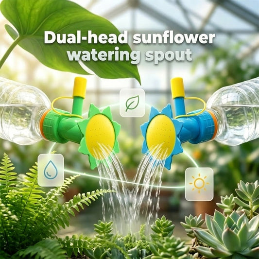 Dual-Head Bottle Cap Watering Spout